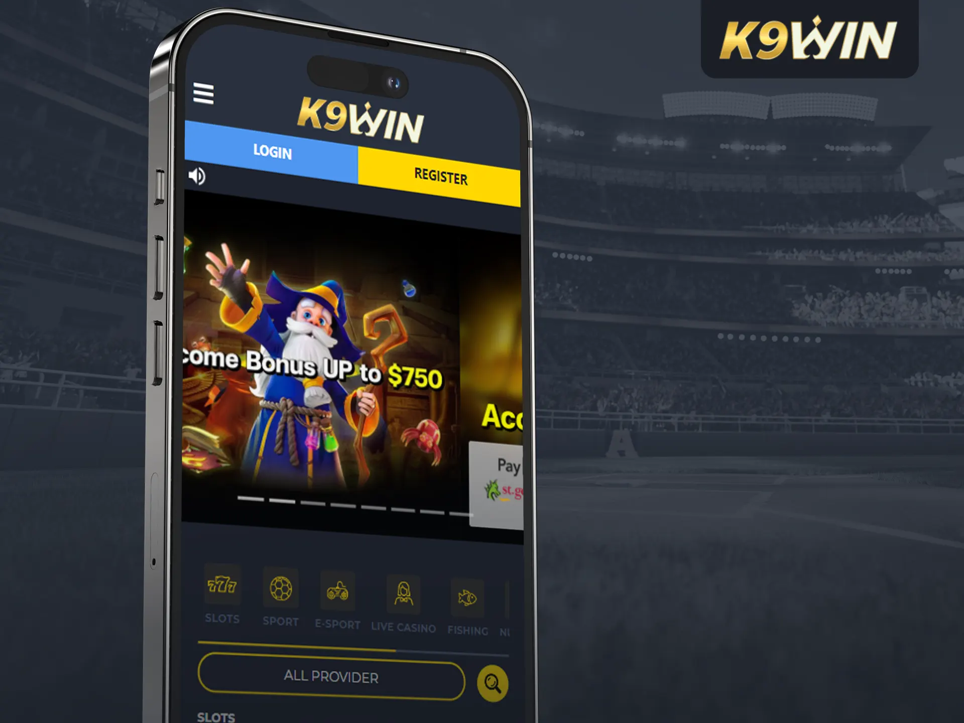 Bet, play, and interact seamlessly on K9Win's mobile platform!