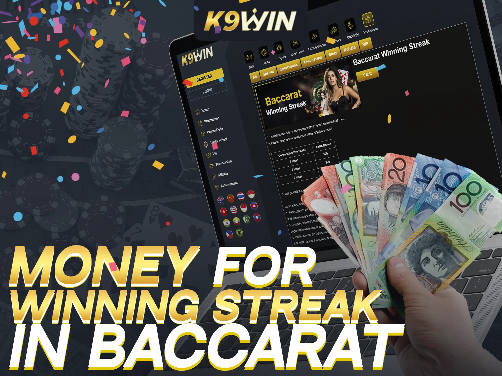 Bet at least 20 AUD per round to join the promotion!