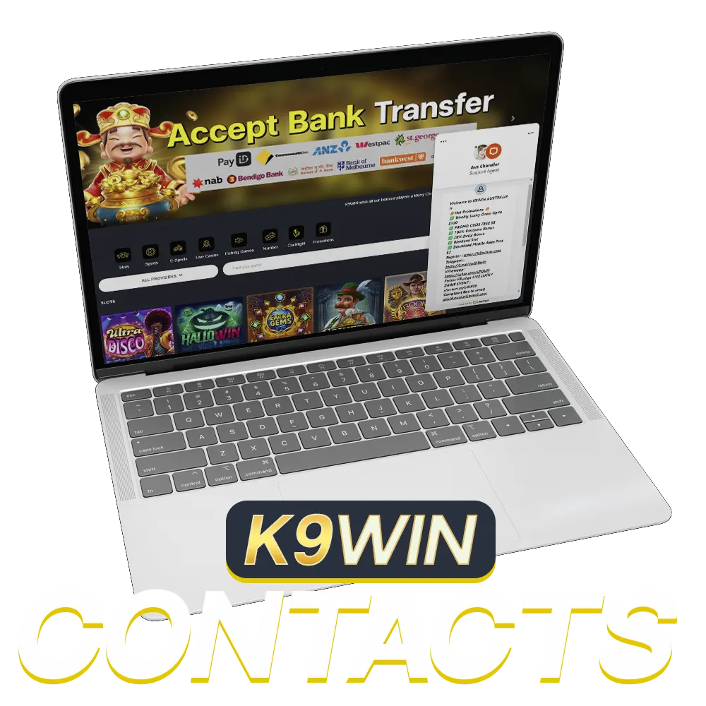 Contact K9Win anytime for assistance with registration, bonuses, and more.