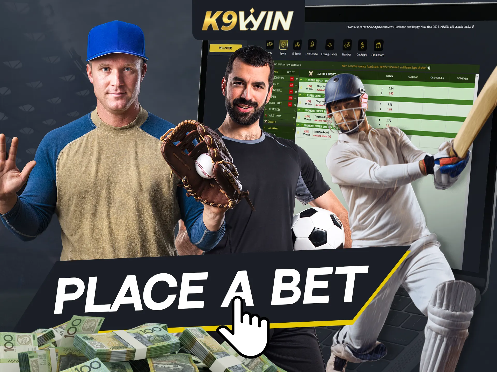 Place bets easily on K9Win with simple steps.