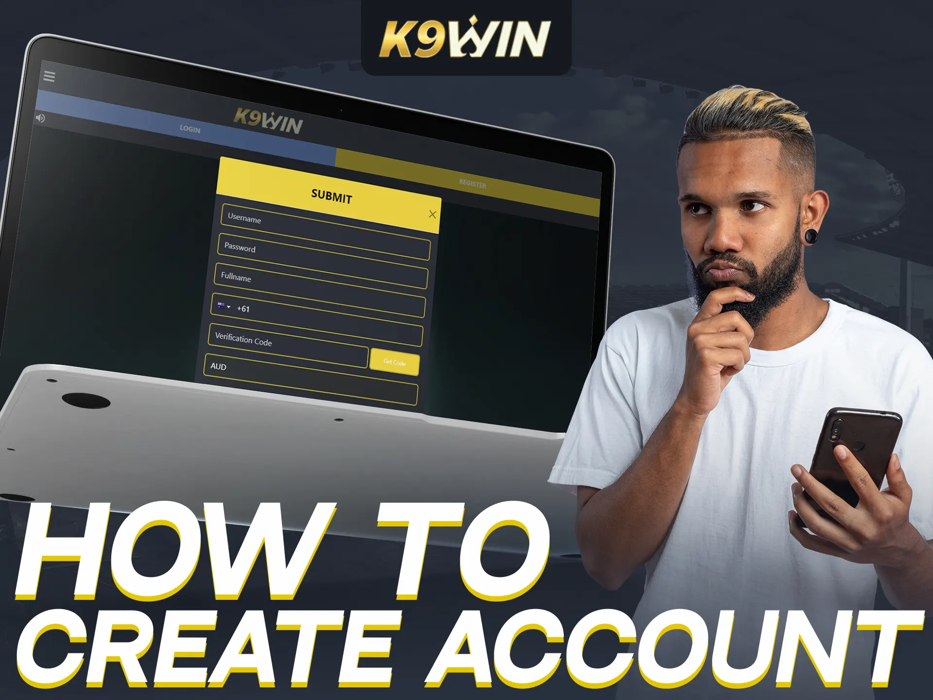 Create a K9WIN account easily with quick steps on the website.