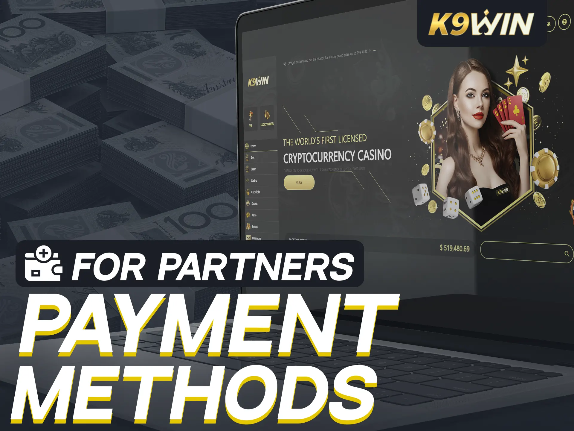 K9Win offers fast and convenient payment methods.