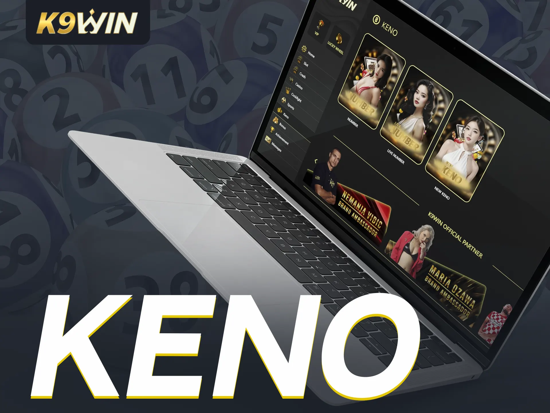 K9win offers exciting Keno lottery games.